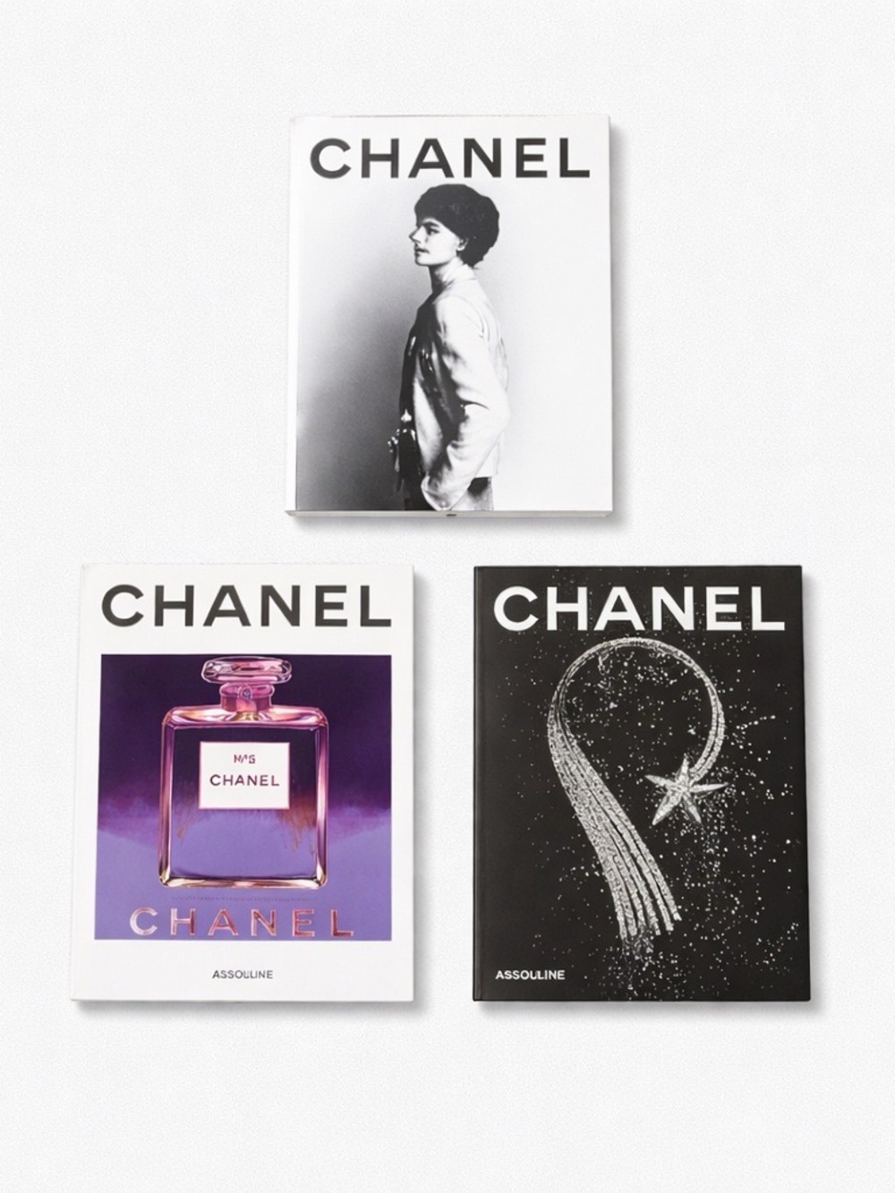 CHANEL  Set of 3 books published by: Assouline 2012  - Coffee Table
